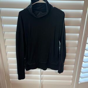 Lululemon Black Cowl Neck Sweater